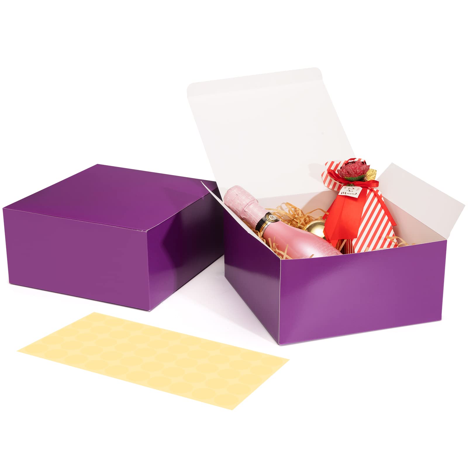 Amazon.co.jp: MESHA バイオレットギフトボックス 8×8×4インチ 丈夫な